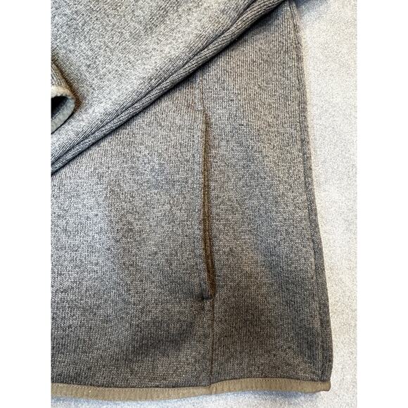 LL Bean Mens 1/4 Snap Sweater Fleece Jacket Gray Tall XL Slightly Fitted - Picture 4 of 8